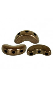 Les perles par Puca® Arcos beads Dark gold bronze 23980/14485